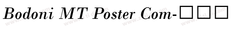 Bodoni MT Poster Com字体转换